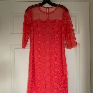 BCBG Coral Illusion Dress